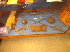 Civil War items at Kittery Museum.